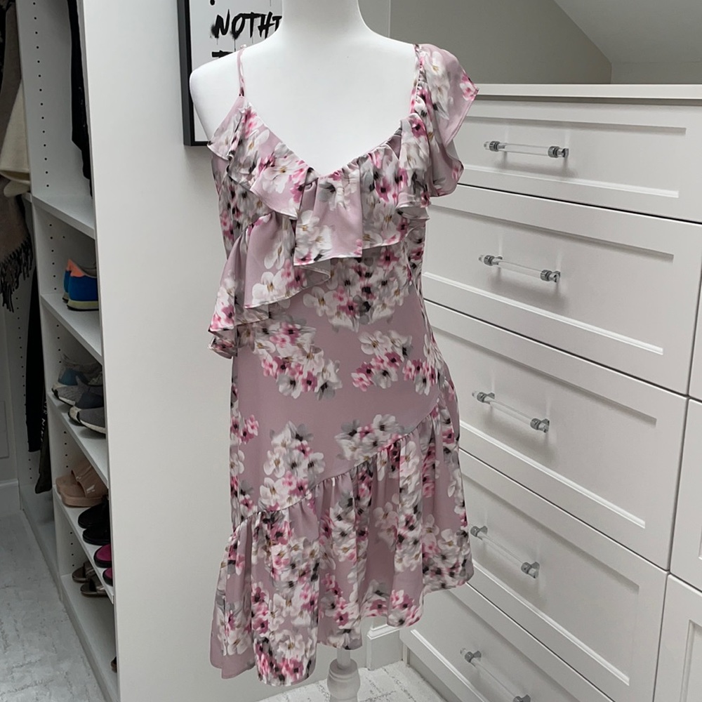 Parker floral patterned blush summer dress, size M